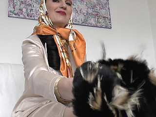 Masturbating in a Headscarf and Feeling Your Mistress's Fur on Your Nipples, Lady Victoria Valente