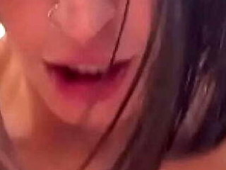 Shaved Latina LaSirena Gets Facial Cumshot on Her Big Tits - POV Sex Scene