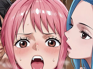 Vivi, Rebecca, and Luffy (op)