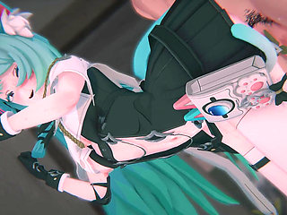 [nte] Mint's Containment Breach: Bound Catgirl & POV Threesome DP (4k/60fps)