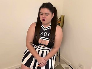 Beautiful teen brunette Jessica Sinn masturbates