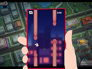 Femboy Futa House Futanari Hentai Game Ep.4 Risky Street Bukkake for a Cute Femboy Sucubus!