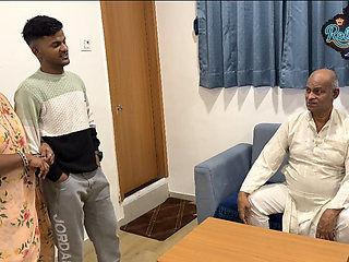 The stepson got married and brought his wife home, then he had sex in front of his stepfather and the stepfather watched it all.