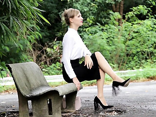 Angel The Dreamgirl Gives The Best Footjob Ever - Cum On Her Pantyhose Feet