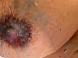 Waxing My Nipples and Pussy My First Time Play with Wax