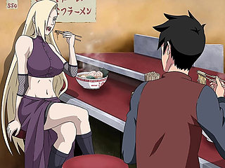 Naruto's Appointment with Ino to Eat Ramen in Ichiraku