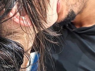 The new maid Argentinian Morocha of 18 years old loves a great cumshot in her amateur mouth when my espos