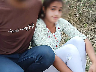 Desi Jija Sali Hardcore Jungle Sex - First Time Outdoor Fuck in Hindi