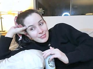 Curly Blonde Teen Records Solo Dildo Masturbation More at