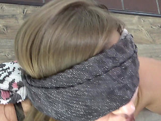 Three Cumshots - Surprise Blowbang for Slutty Girl Lina