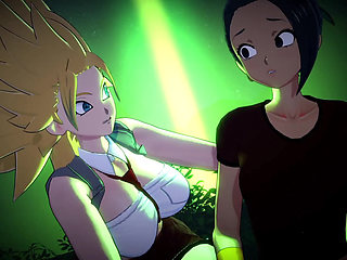 Two Super Saiyan Girls Vs Ultra Instinct Guy