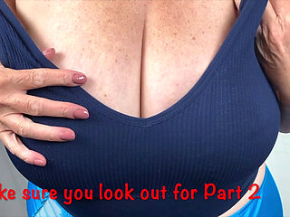 Mrs Mature Feet removing her soft Bralette Part 1