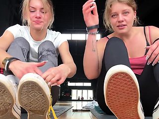 Two incredible Latin babes in foot fetish action