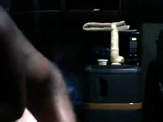 Big Black Cock Bareback in a Truck Rig