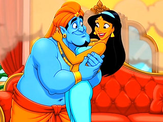 Princess Jasmine, Aladdin's Cuckolded Wife. Cartoon Parody