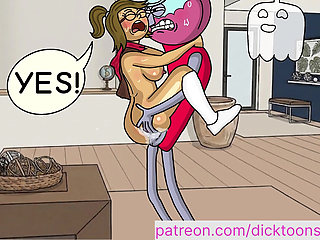 Everyone has fucked Eileen except Benson, He fucks her and cums inside. - regular show cartoon parody