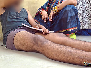 Stepmom caught stepson while studying and watching porn