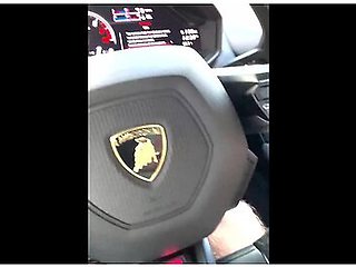 Teen Girl Fingers Herself In Lambo On Spring Break!!!