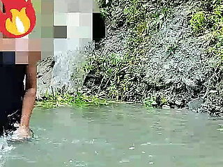 Village Indian Outdoor Risky Outdoor Fucking with My Hot Maid