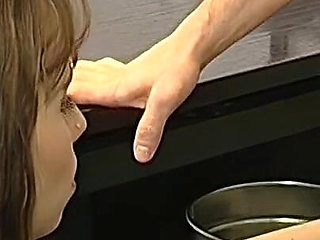 Skinny Brunette Babe Fucked Hard in Office Affair