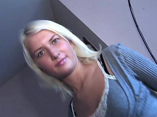 hot blonde visiting and desperate to get fucked