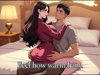 Stepmother teach inexperienced stepson how to fuck