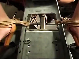 Hot MILF Tied Up For Extreme BDSM Tit Punishment