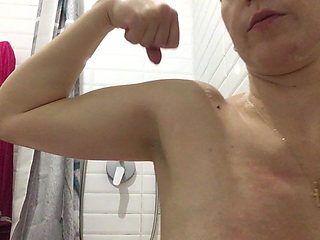 Hairy Armpits and Strong Bicepcs and Back