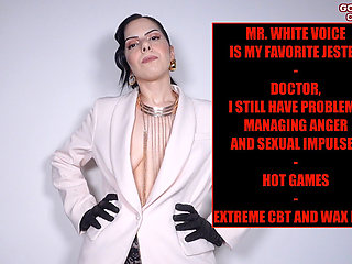 Mr. White Voice Is My Favorite Jester - Hot Games - Extreme CBT and Wax Play
