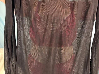 Mrs Mature Feet Red Bra & Panties 436