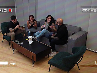 What a! I Fuck My Stepsister's Best Friend Through Ripped Jeans While We Play One