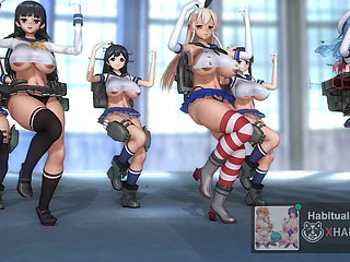 mmd r18  KanColle - Paranoid Cell Phone Girl kantai collection sex dance public gangbang 3d hentai