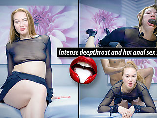 Intense Deepthroat and Hot Anal Sex for Julia!