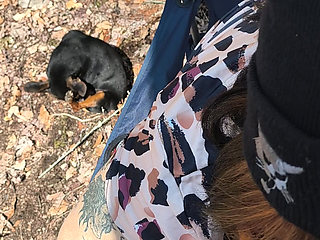 Whore Thought She Was Alone in the Woods She Sucks This Strangers Big Fat Bone Oops What's That on Her Ass?