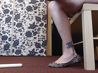 Flattening Sliding Playing leopard Balle
