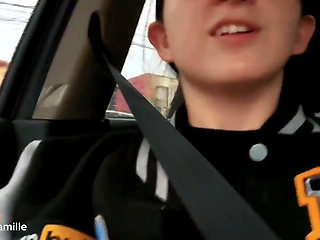 Uber Driver Doesn't Believe I'm a Model, so I Masturbate for Him