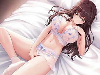 Anime woman masturbating