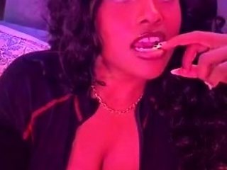 Close up cock jerking solo