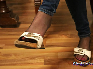 Worn Heels, Soft Soles - Slow Dangling in Stockings