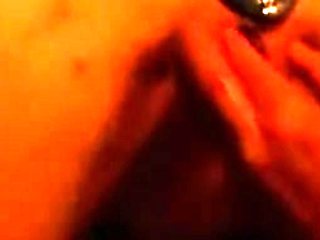 Amateur double toy masturbation