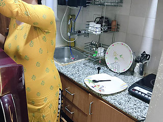 I Find My Horny Step mom in the Kitchen - Porn in Hindi