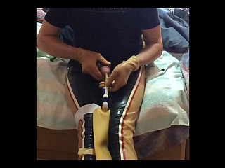 Remove catheters and jerk off