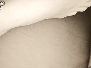 Secretly Touching My Stepsister's Legs with My Dick While She's Playing on the Phone