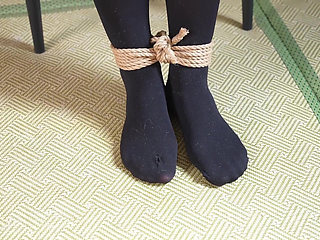 Xr46- Student Uniform and Mouthball Bondage