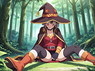 Forest Sex Walk Megumin and Kazuma in Ai Adaptation Konosuba