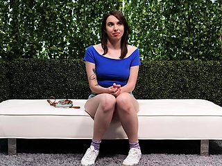 Busty brunette solo masturbation