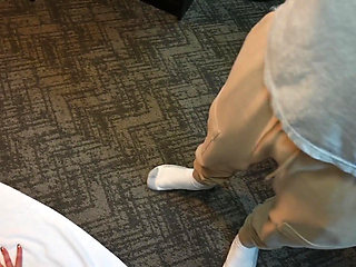 Girlfriend Takes Creampie Cleans Cock and Sucks a Friend