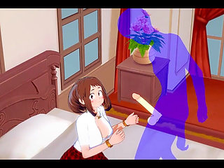 My Hero Academia Hentai - Uraraka Blowjob and Fucked - Japanese Asian Manga Anime Film Game Porn