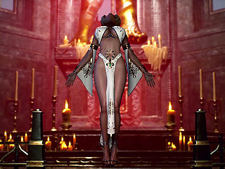 An Acolyte Girl Sacrifices Her Virginity to The Ancient Altar of A Futanari Goddess