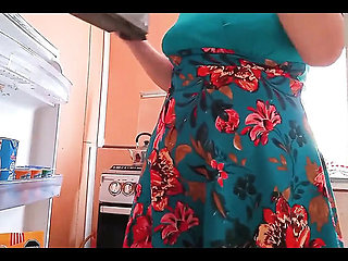 BBW Kelly Stepmom Trapped in Fridge Rough Fuck Doggy Style